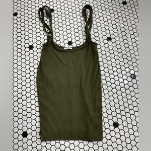Iris ribbed tank top size medium